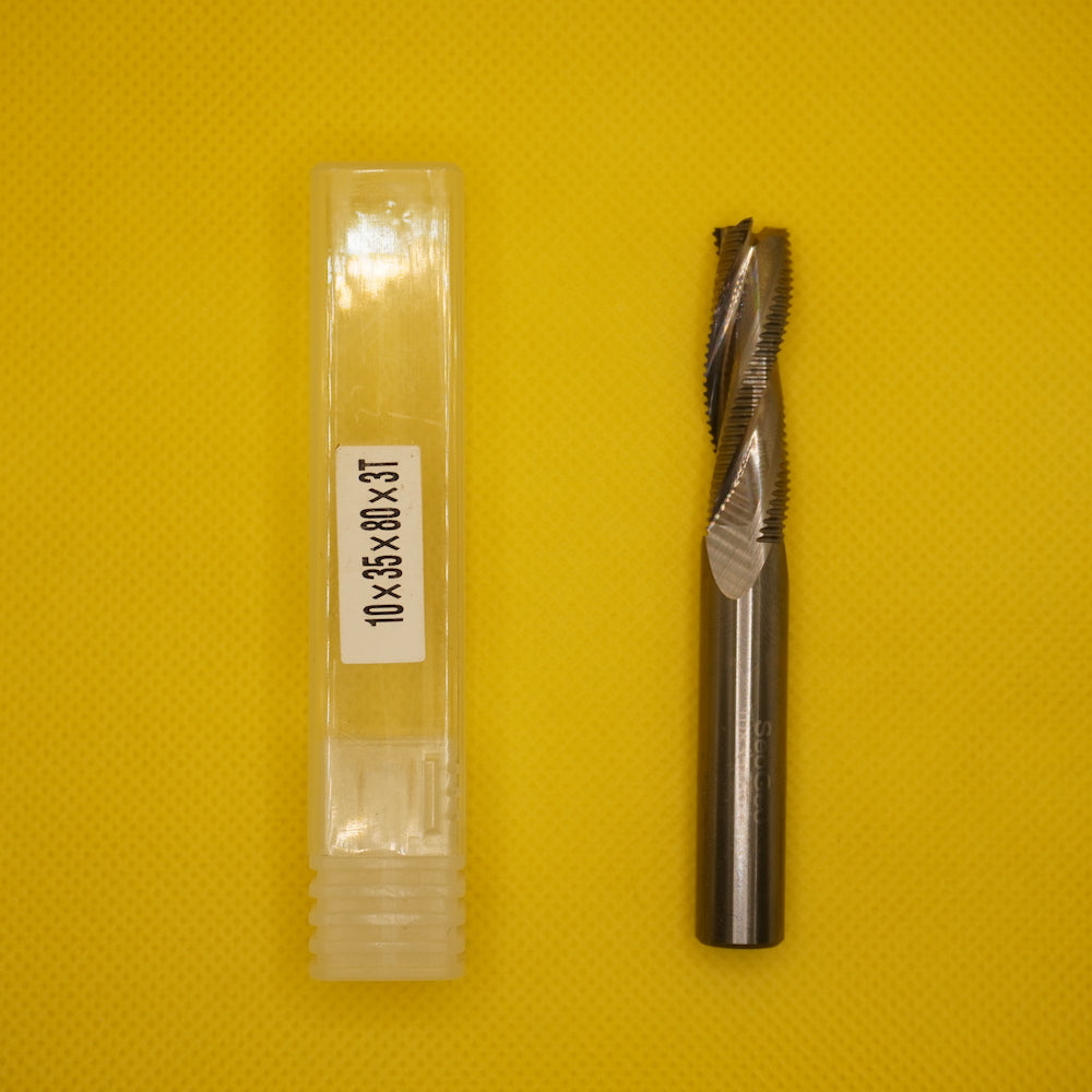 3 Zahn Schruppfräser d 10 mm SL 35 (VHM)