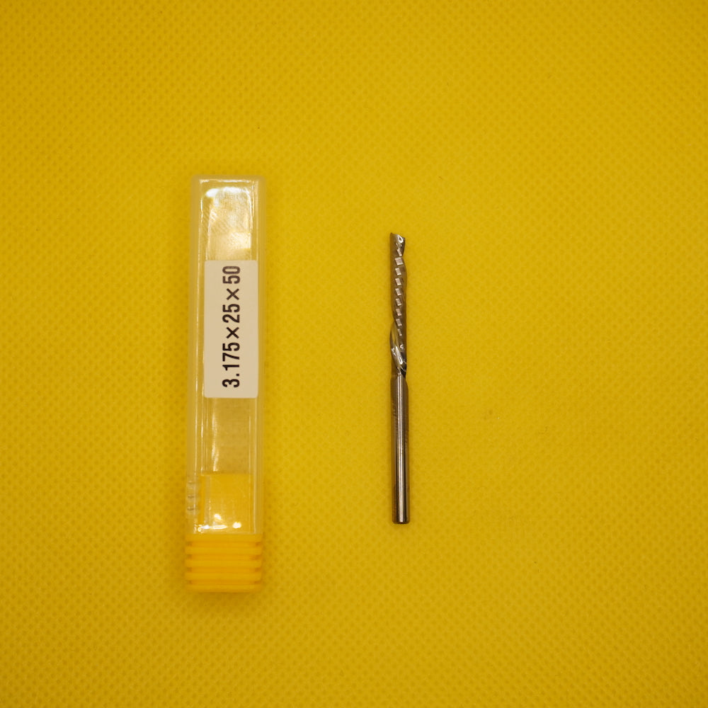 1 Zahn Down Cutter d 3,175 mm SL 25 (VHM)